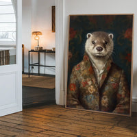 Otter Animal Portrait Print