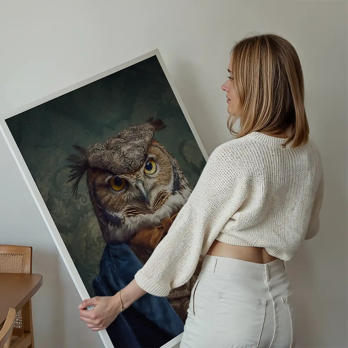 Owl Animal Portrait Print