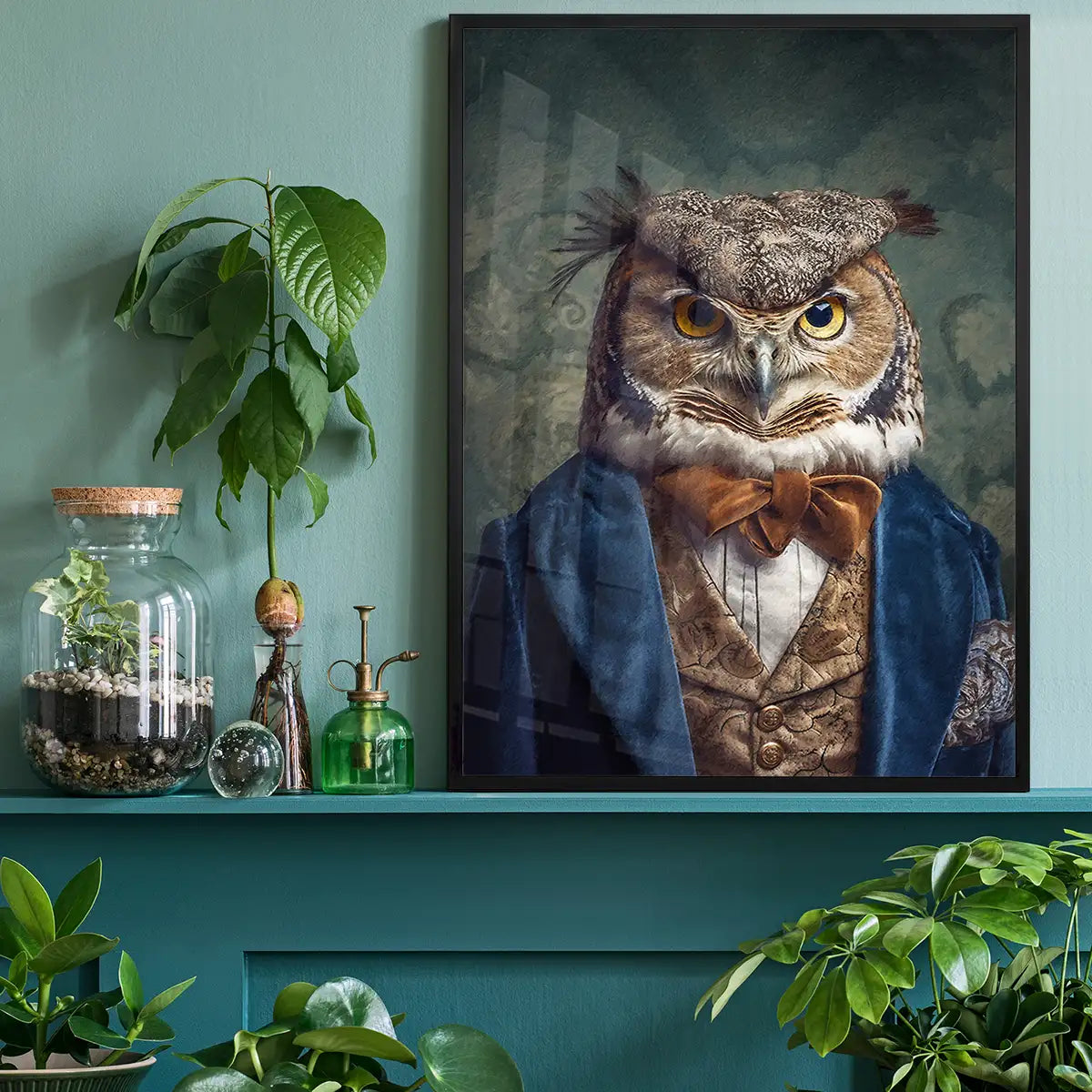 Owl Animal Portrait Print