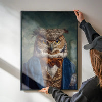 Owl Animal Portrait Print