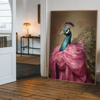Peacock Animal Portrait Print