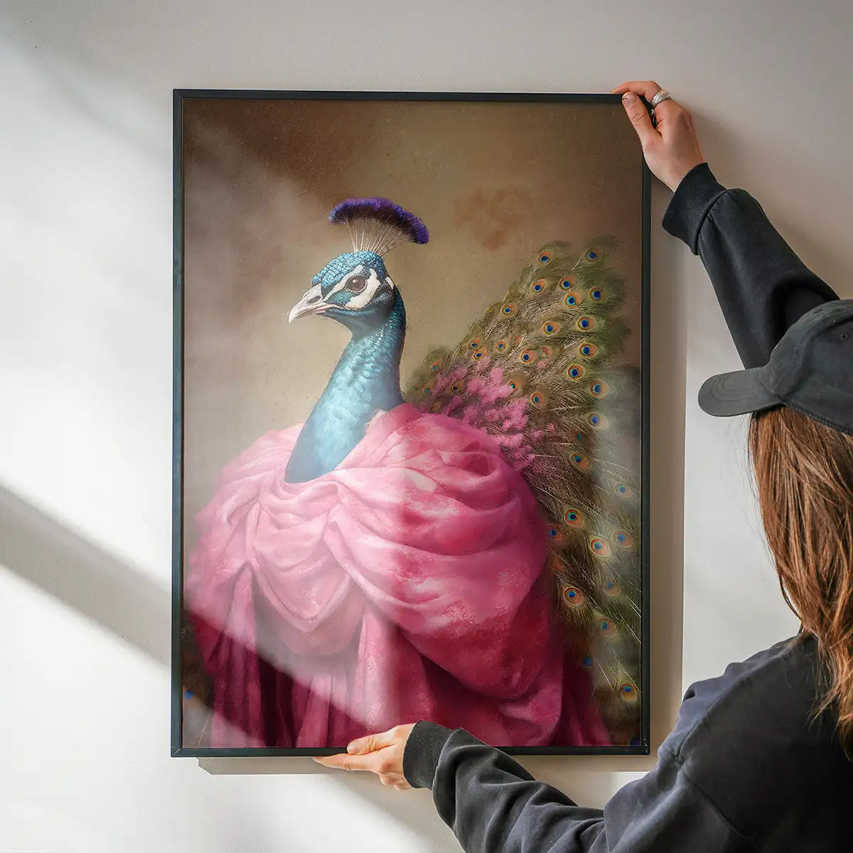 Peacock Animal Portrait Print