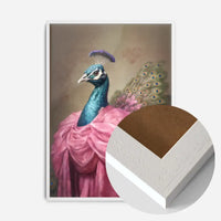 Peacock Animal Portrait Print