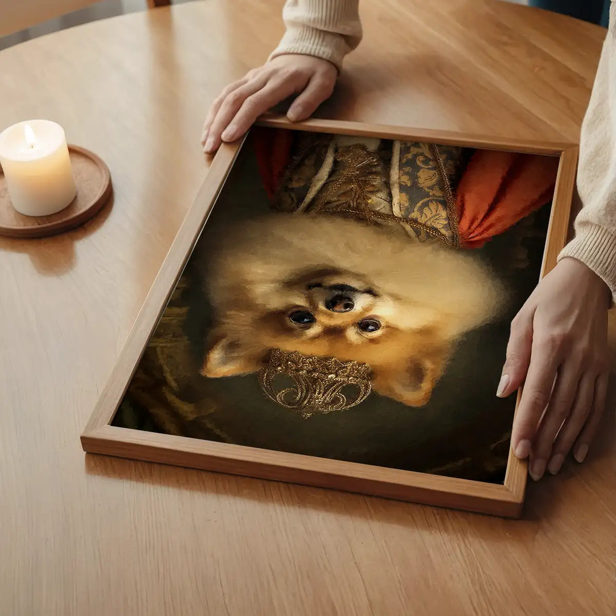 Pomeranian Animal Portrait Print