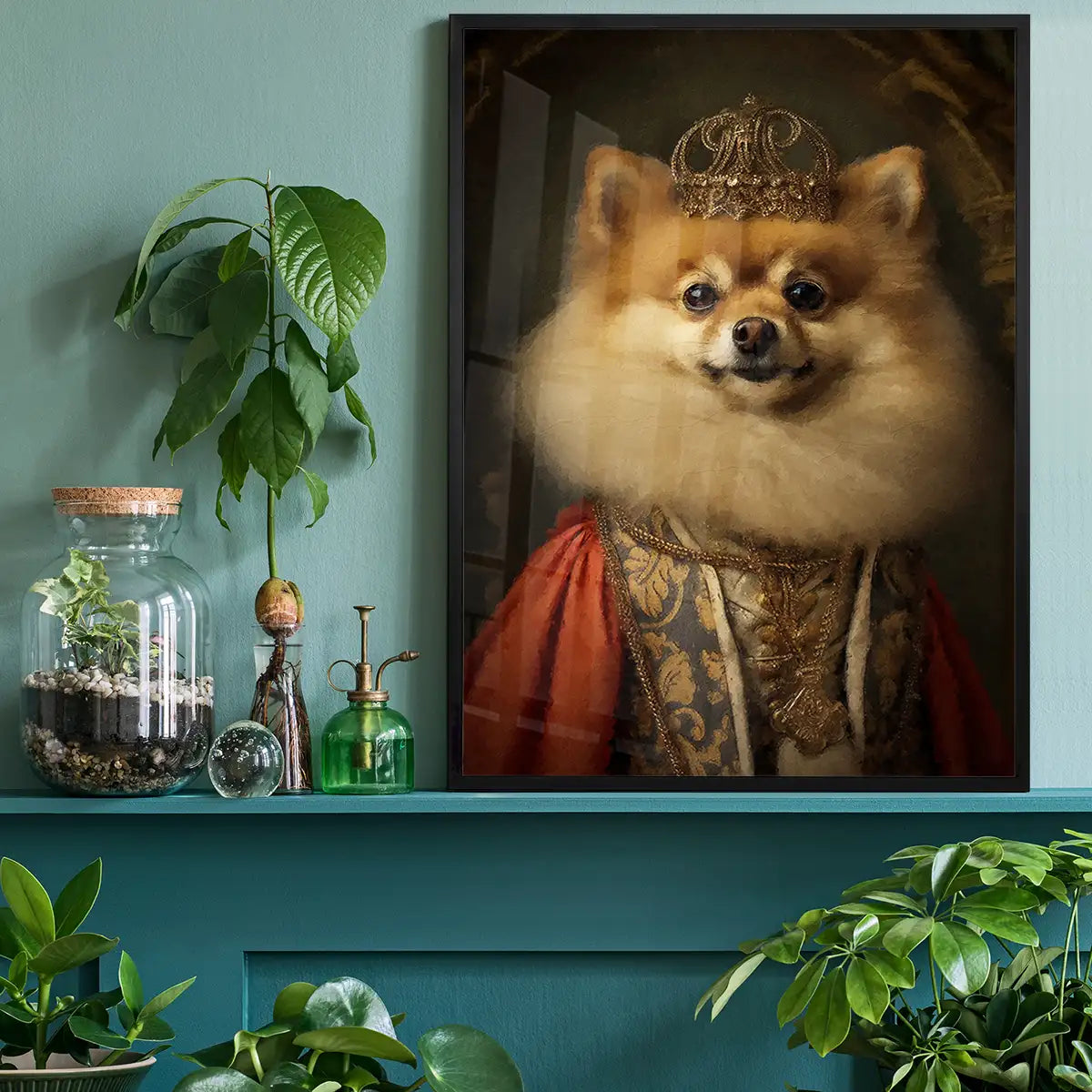 Pomeranian Animal Portrait Print