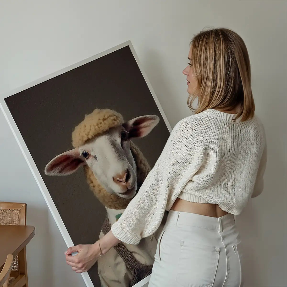 Sheep Animal Portrait Print