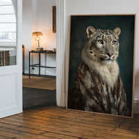 Snow Leopard 1 Animal Portrait Print