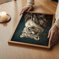 Snow Leopard 1 Animal Portrait Print