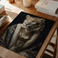 Snow Leopard 2 Animal Portrait Print