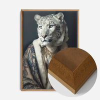 Snow Leopard 2 Animal Portrait Print