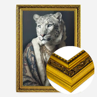 Snow Leopard 2 Animal Portrait Print