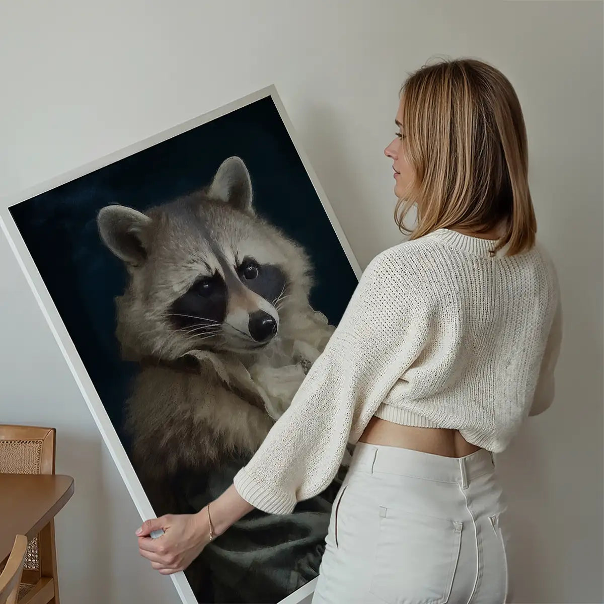 Raccoon Animal Portrait Print