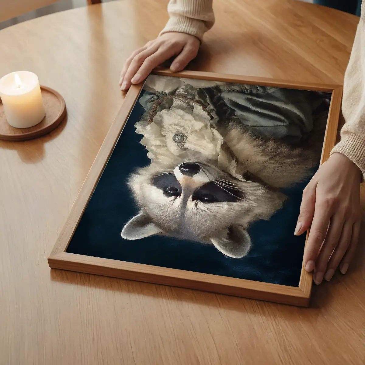 Raccoon Animal Portrait Print