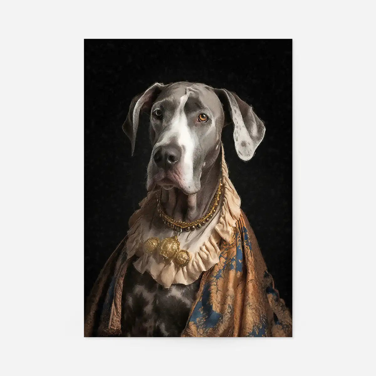 Great Dane Dog Portrait Print