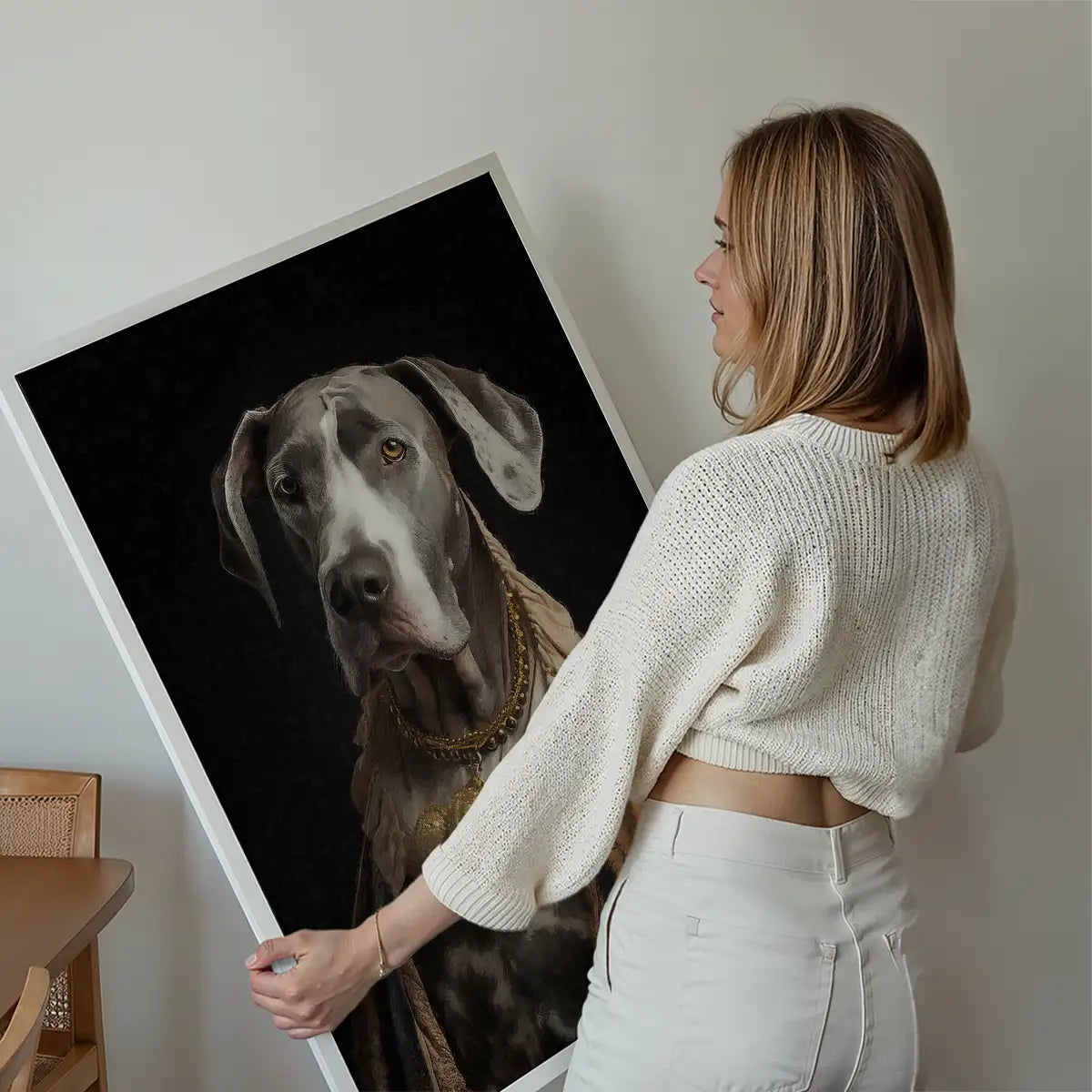 Great Dane Dog Portrait Print