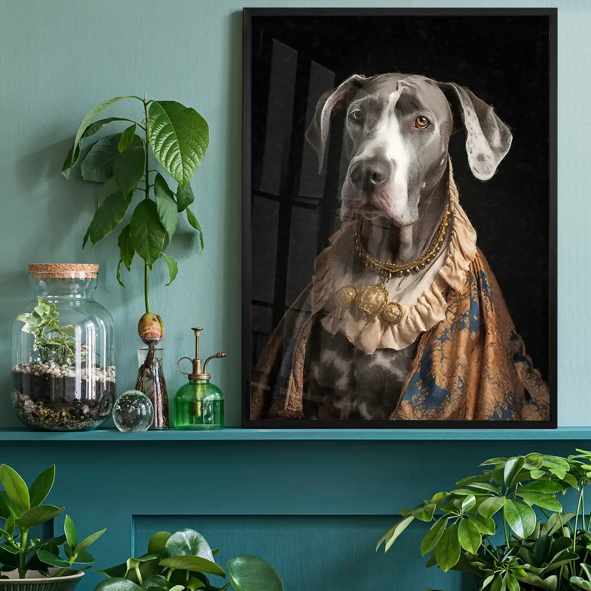 Great Dane Dog Portrait Print