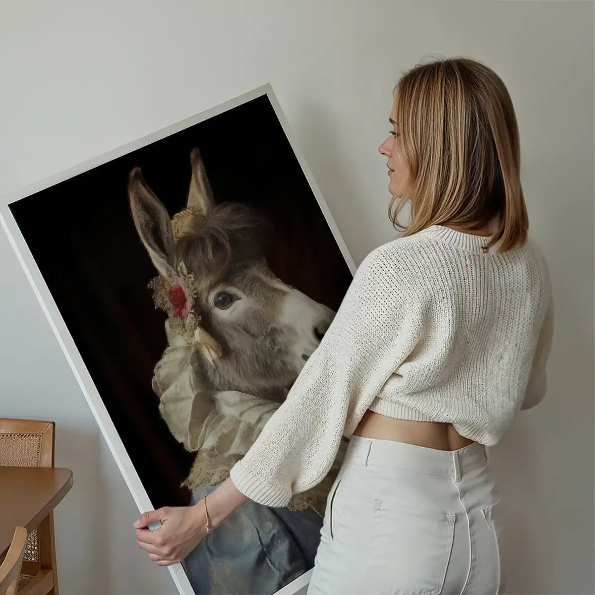 Donkey Animal Portrait Print