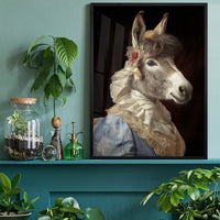 Donkey Animal Portrait Print