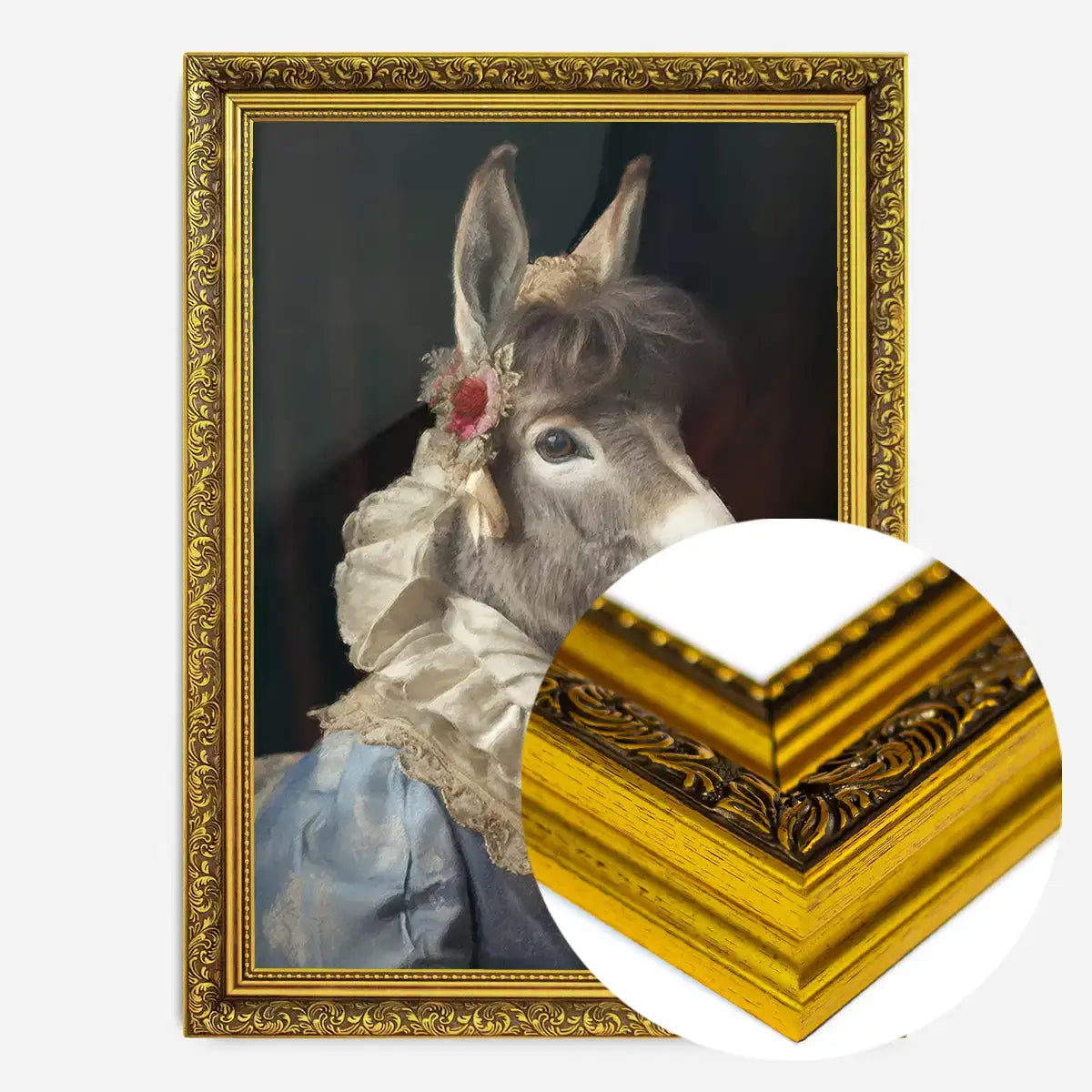Donkey Animal Portrait Print