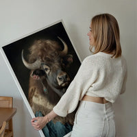Bison Animal Portrait Print