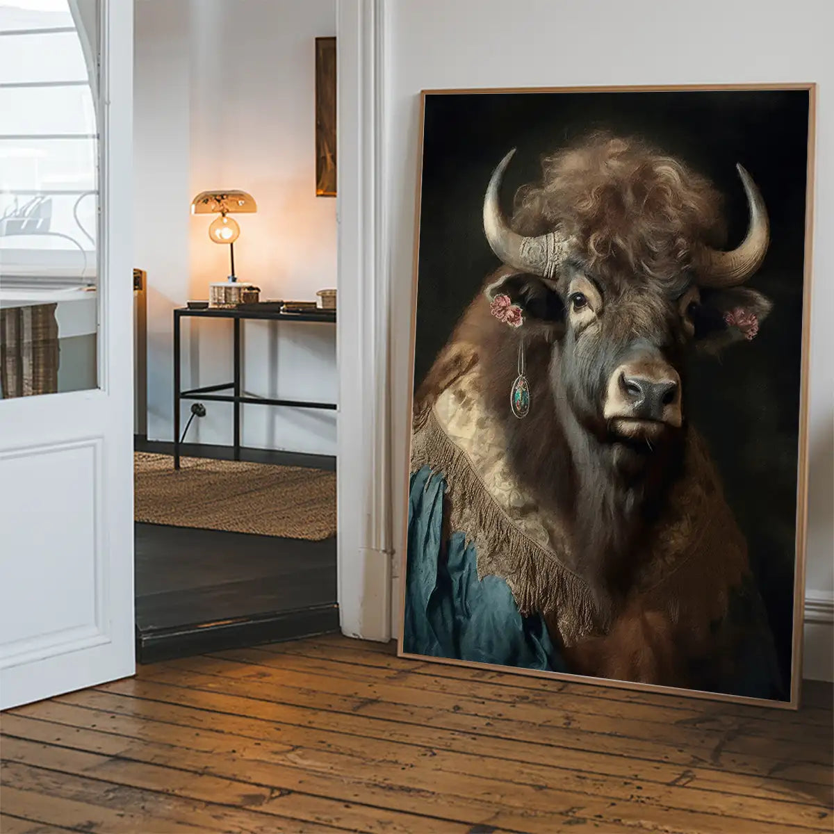 Bison Animal Portrait Print