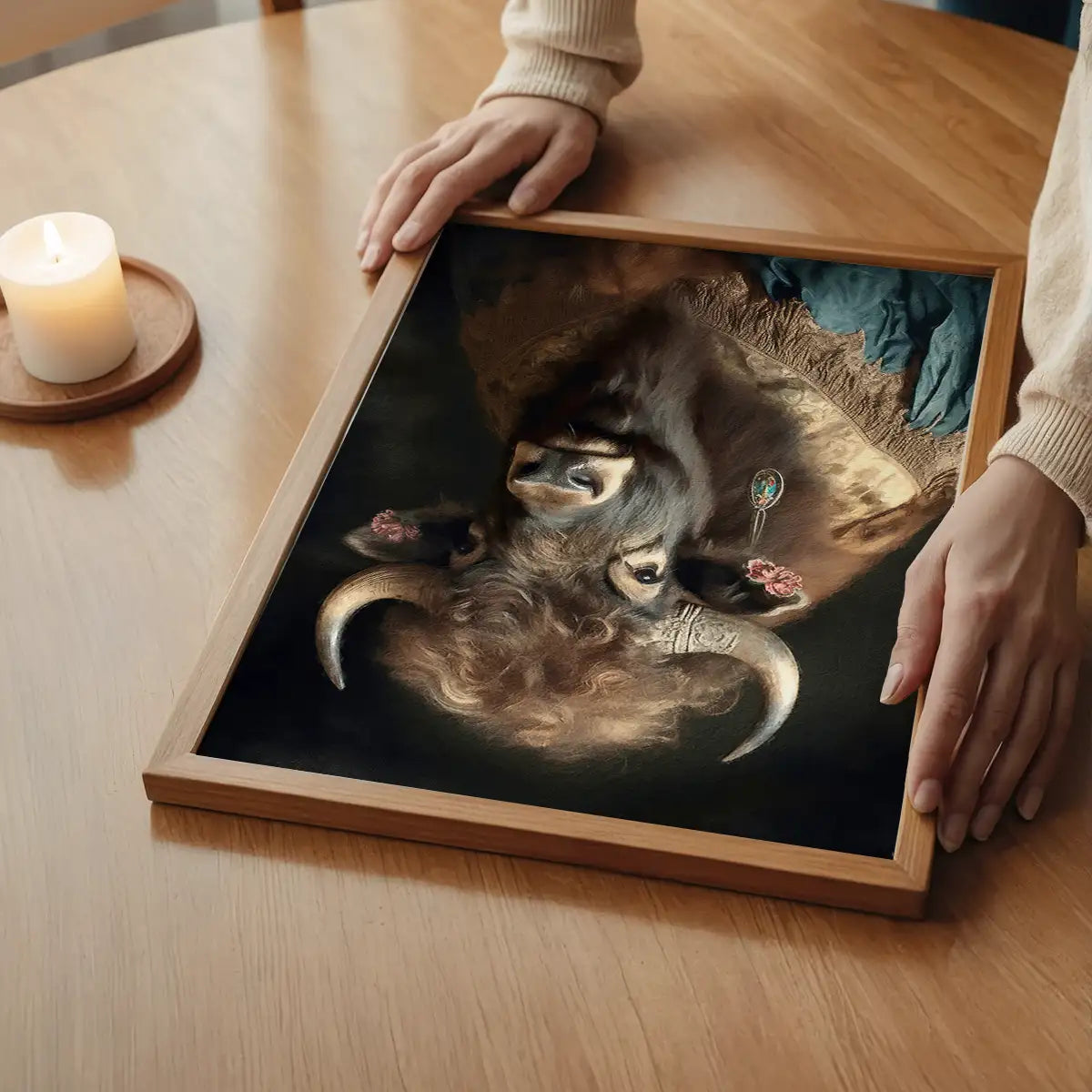 Bison Animal Portrait Print
