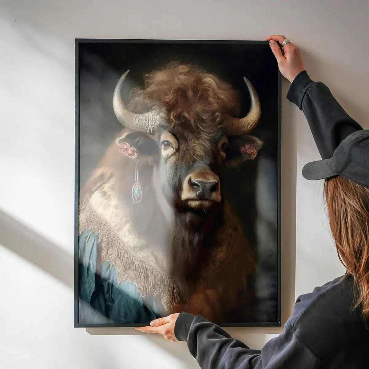 Bison Animal Portrait Print