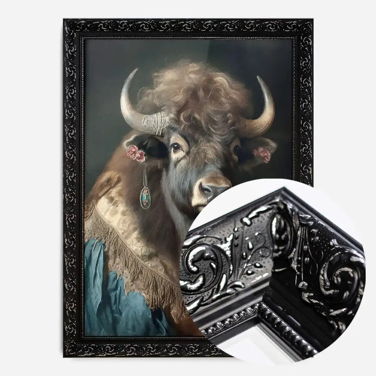 Bison Animal Portrait Print