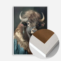 Bison Animal Portrait Print