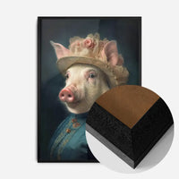 Pig Lady Animal Portrait Print