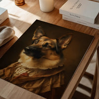 German Shepherd Alsatian Dog Portrait Print