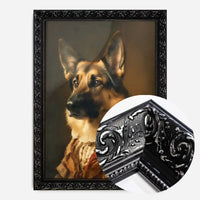 German Shepherd Alsatian Dog Portrait Print