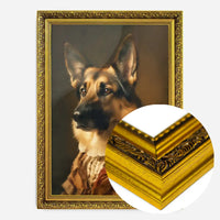 German Shepherd Alsatian Dog Portrait Print
