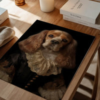 Tan & White Cocker Spaniel Dog Portrait Print