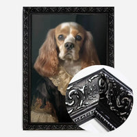 Tan & White Cocker Spaniel Dog Portrait Print