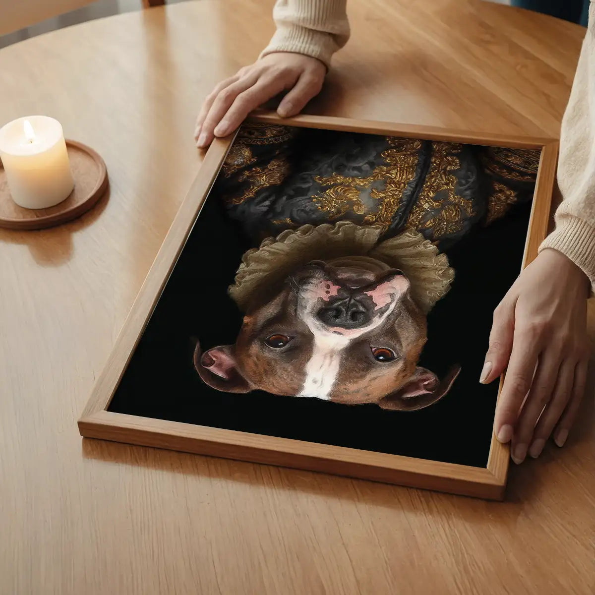 Staffordshire Bull Terrrier Staffy Dog Portrait Print