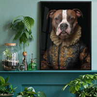 Staffordshire Bull Terrrier Staffy Dog Portrait Print