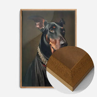 Doberman Dog Portrait Print