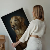 Golden Retriever Dog Portrait Print