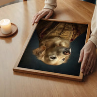 Golden Retriever Dog Portrait Print