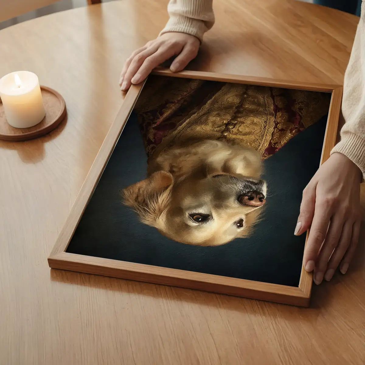 Golden Retriever Dog Portrait Print