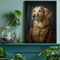 Golden Retriever Dog Portrait Print