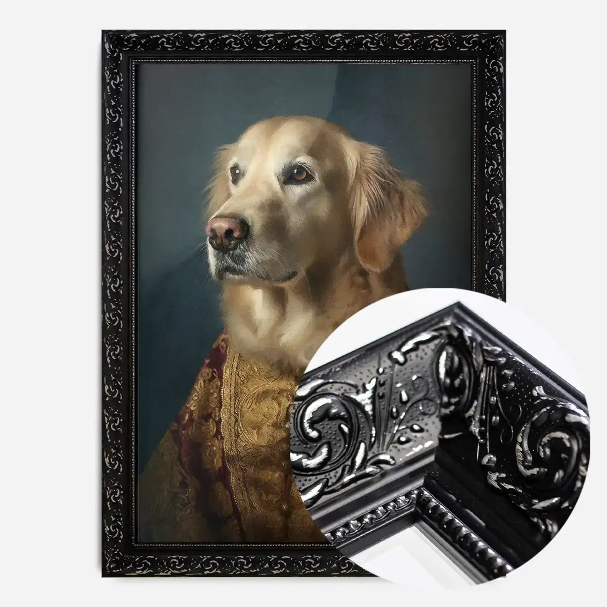 Golden Retriever Dog Portrait Print