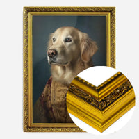 Golden Retriever Dog Portrait Print