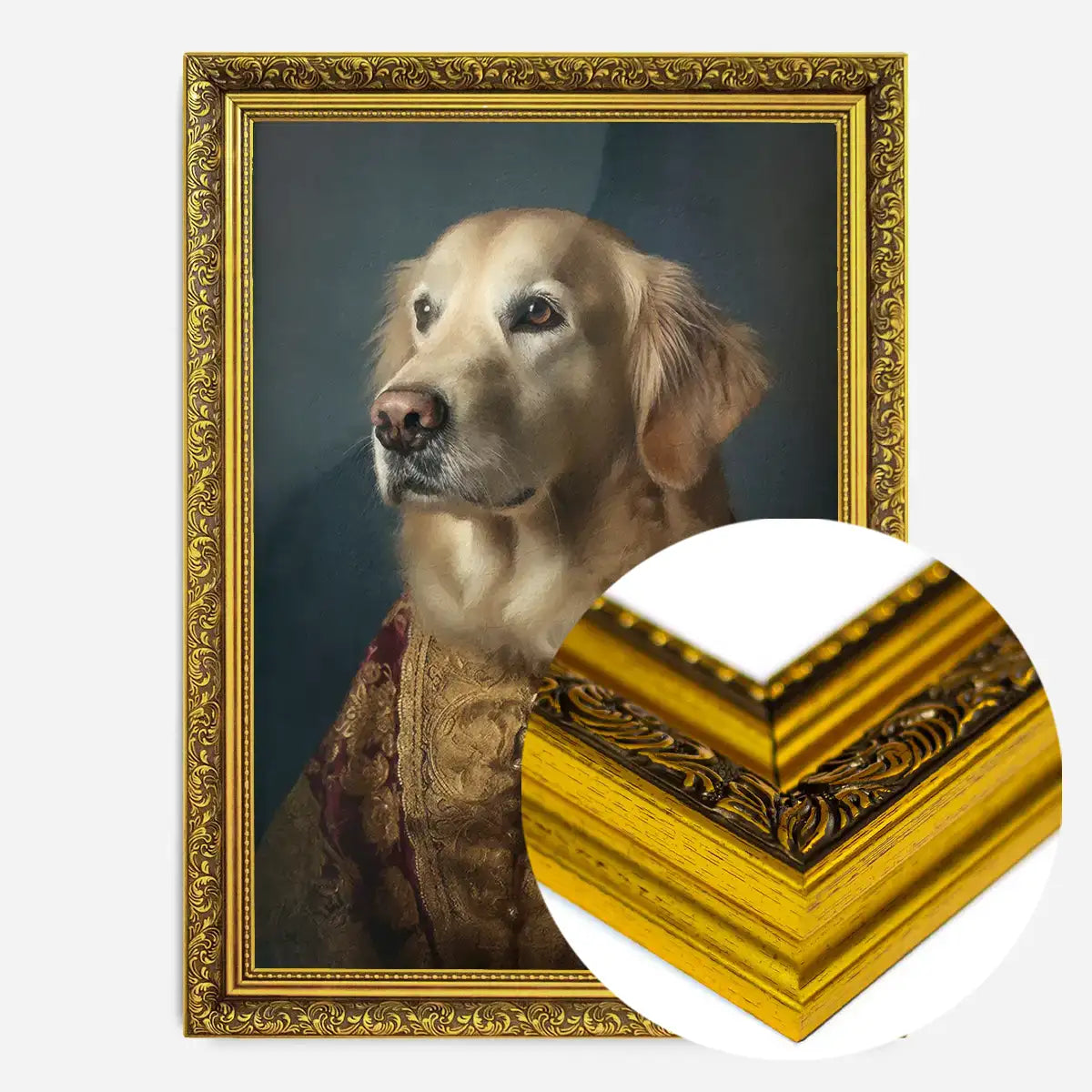Golden Retriever Dog Portrait Print