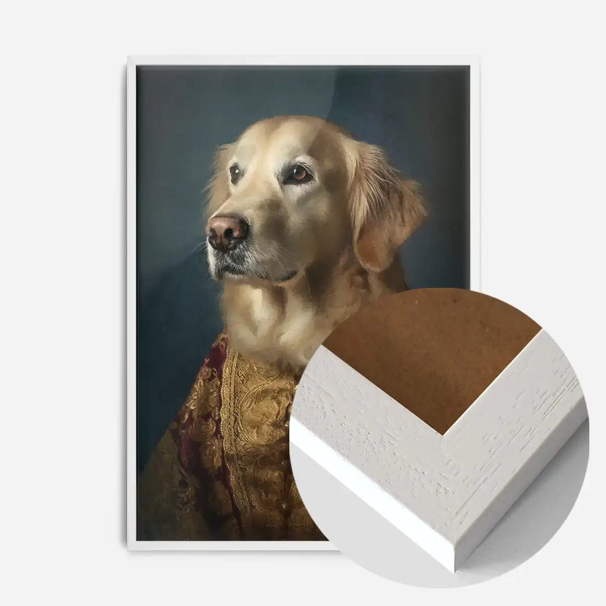 Golden Retriever Dog Portrait Print