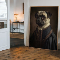 Pug Dog Portrait Print