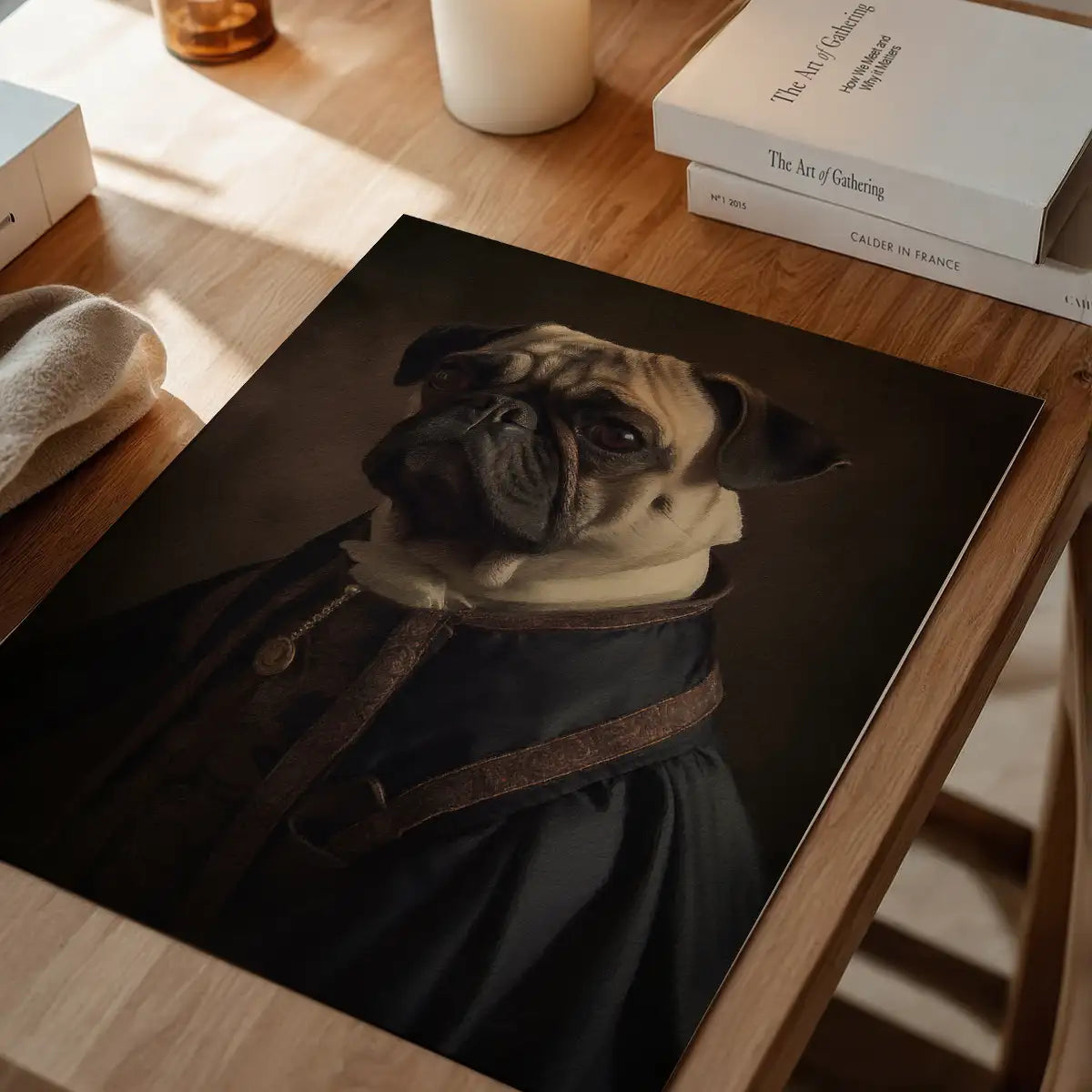 Pug Dog Portrait Print