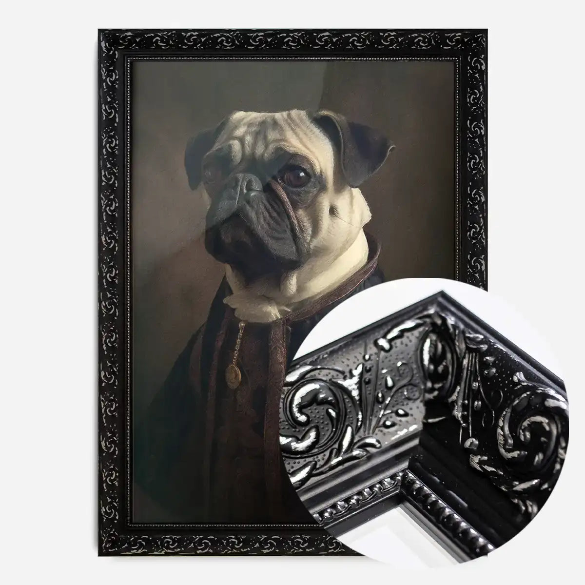 Pug Dog Portrait Print