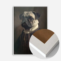 Pug Dog Portrait Print